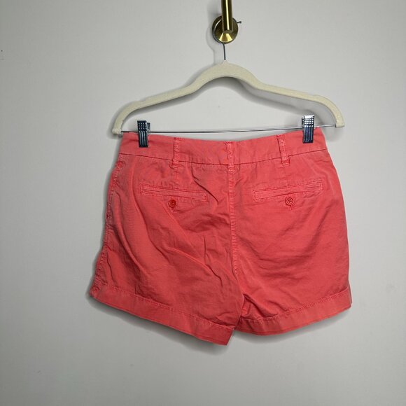 J. Crew Chino Salmon Pink Cotton Blend Shorts Women's Size 2 - Picture 3 of 4